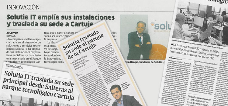 Las nuevas oficinas de Solutia en los medios
